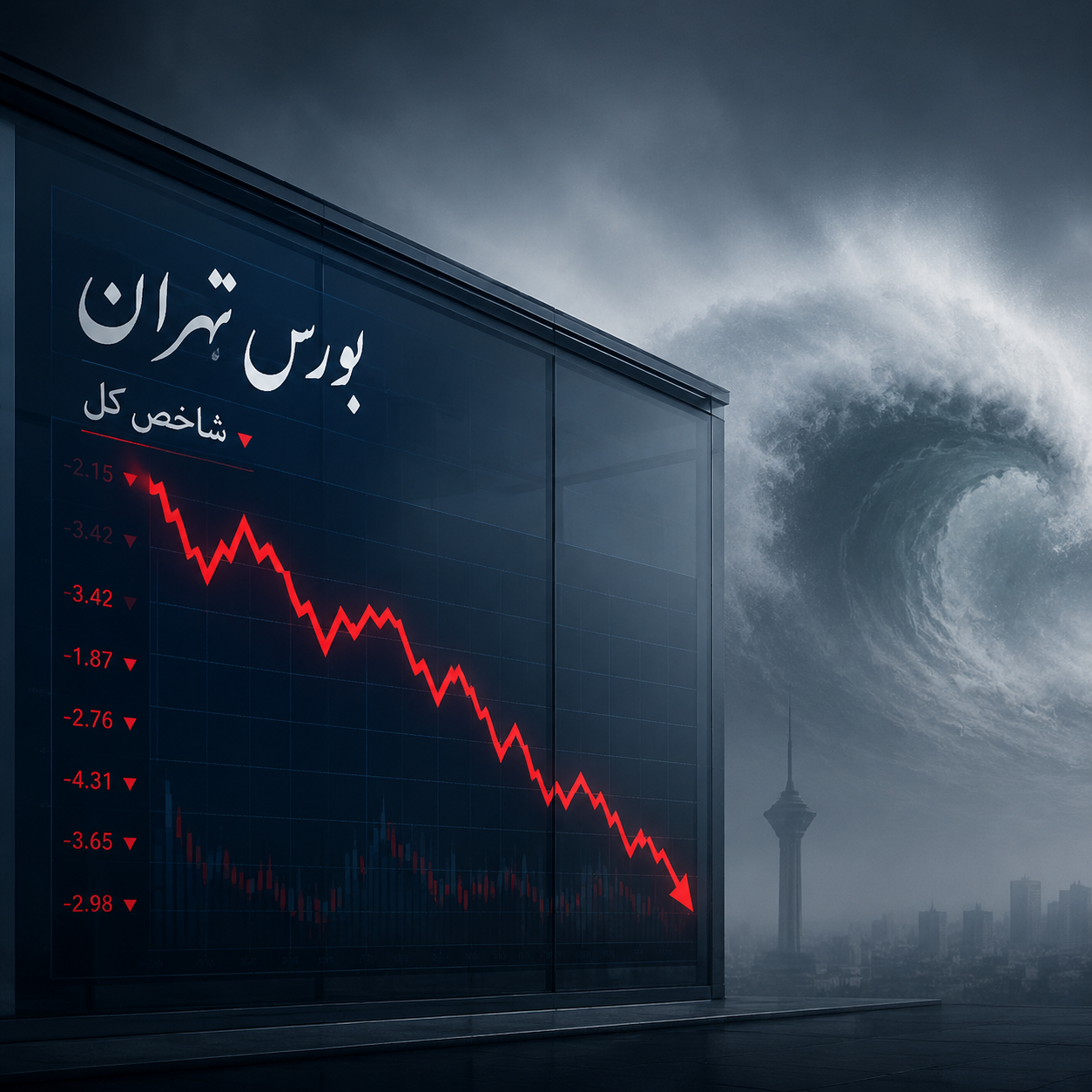 عقب‌نشینی بورس تهران در موج نااطمینانی